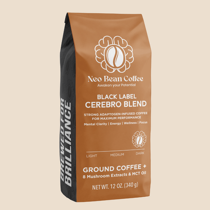 Mezcla Neobean Cerebro: café con hongos, café adaptógeno con 8 hongos