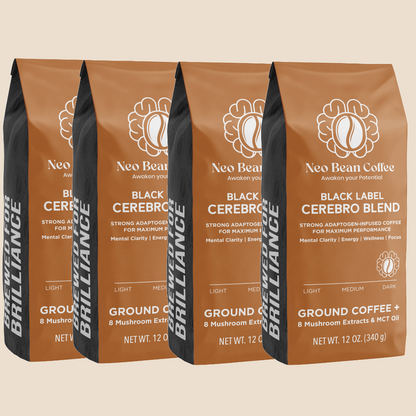 Mezcla Neobean Cerebro: café con hongos, café adaptógeno con 8 hongos