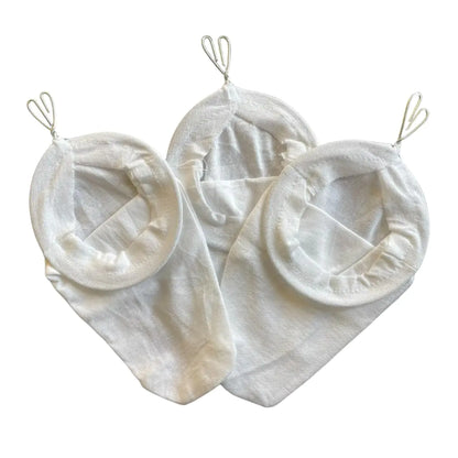Generic Cloth Coffee Filter Reuseable Strainer with Wire Handle 3-Pack Pour over coffee filter Large White