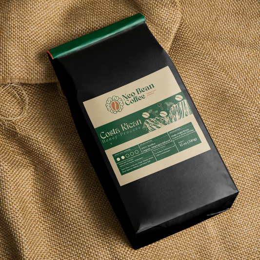 Costa Rican Honey Processed Coffee - Freshly Roasted Single-Origin Specialty Coffee - Santa Cruz - 10 oz Net Weight