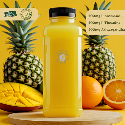 Neobean FLO Juice 16 oz Bottle - MIAMI ONLY - Lionsmane, L-Theanine & Ashwagandha
