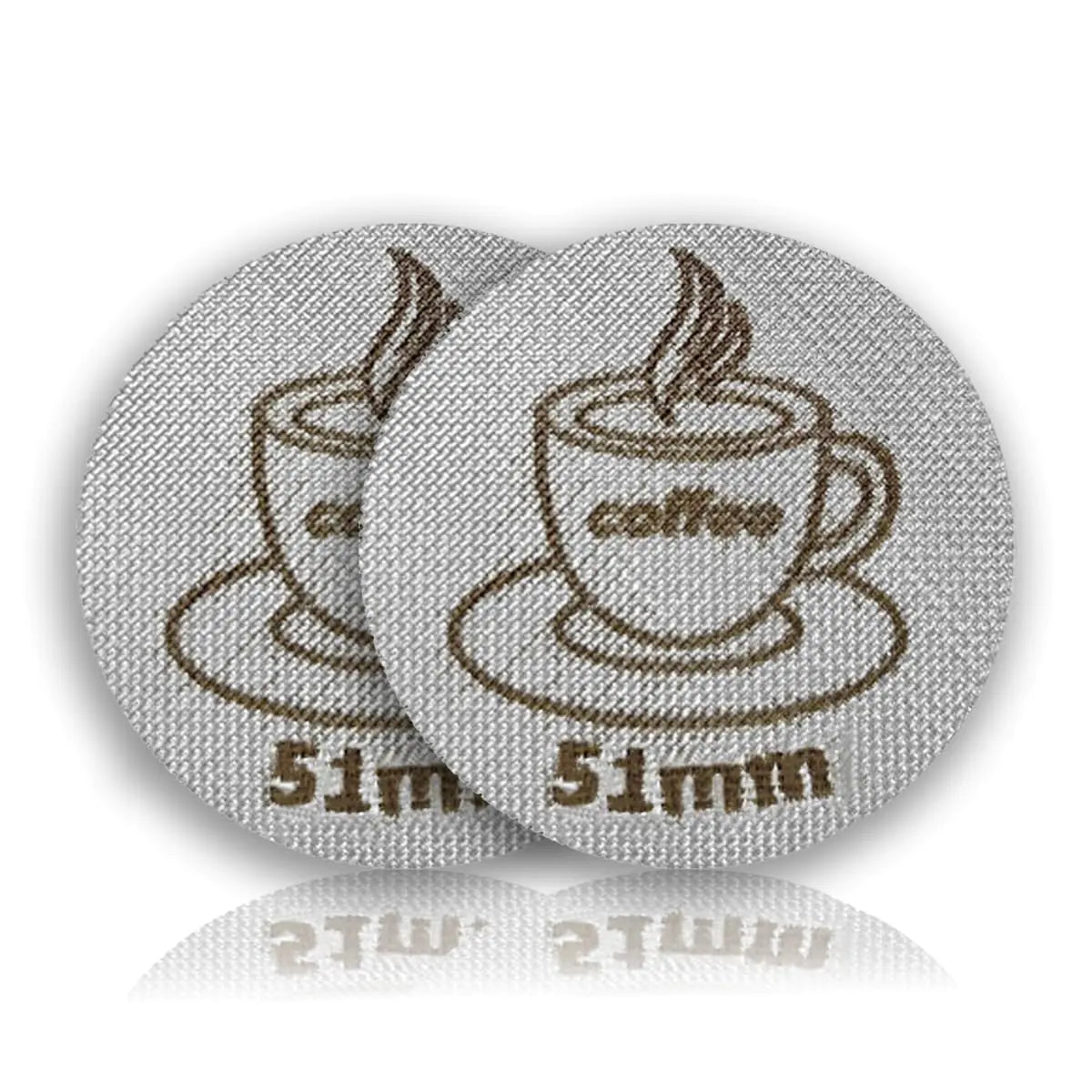 Espresso Puck Screen for 51mm Portafilter Basket 1.7mm Thickness Made with 316 Stainless Steel Coffee Machine Reusable Filter for Barista Accessories (51mm *2）